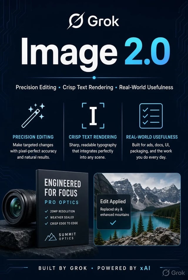 Layout and text sample from Grok Imagine Image 2.0